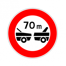 Cartello distanziamento minimo obbligatorio, figura 49